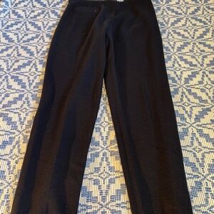 Simon Chang dress pants wool jersey Black (14 Petite)